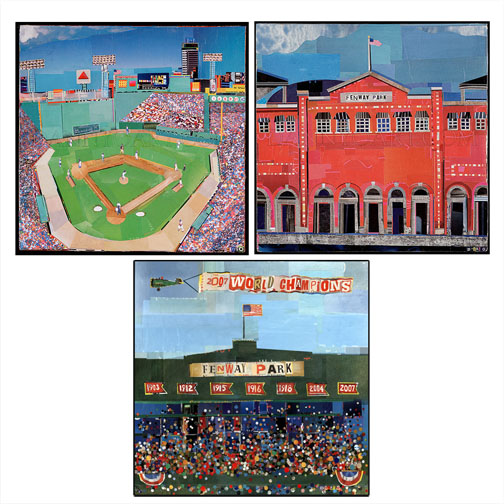 Red Sox Triple Play Lithographs